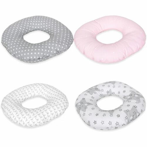 Postpartum donut cushion White dots on pink - CebaBaby