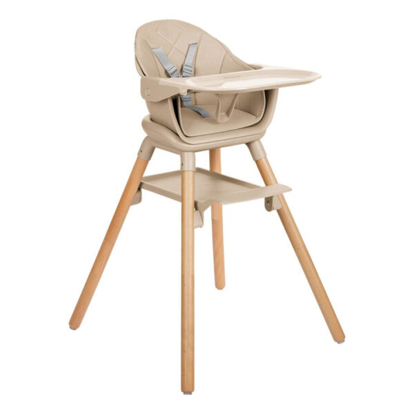 KikkaBoo® Highchair 2in1 Woody Beige