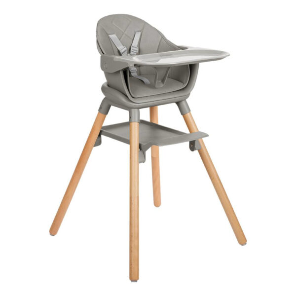 KikkaBoo® Highchair 2in1 Woody Grey