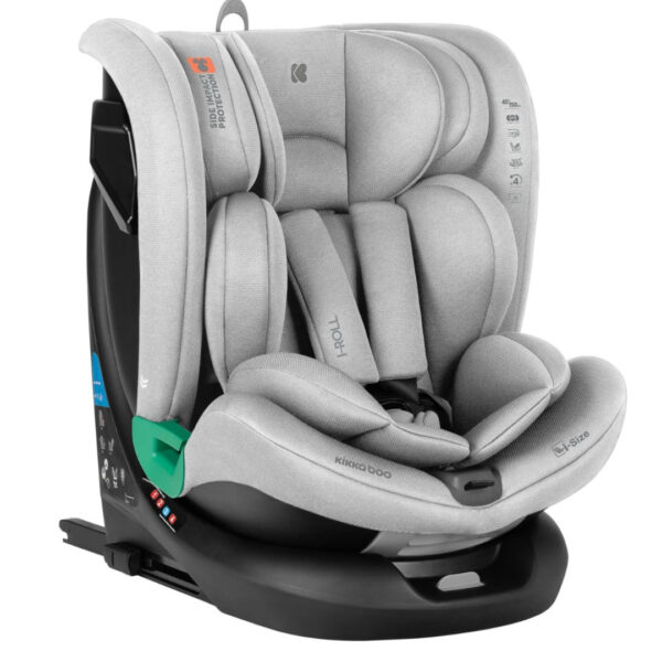 KikkaBoo® Car seat 360 i-Roll i-SIZE Light Grey