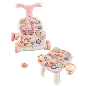 Kikkaboo 3in1 Activity Stroller Play & Grow Pink