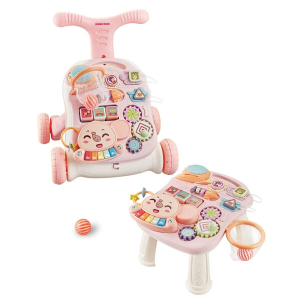 Kikkaboo 3in1 Activity Stroller Play & Grow Pink