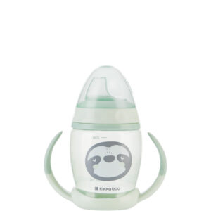 PP cup with silicone spout 200ml Happy Face Mint