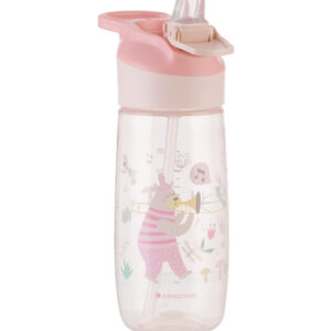 PP cup with silicone spout 450ml Music Fest Pink