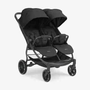 Happy 2 Black twin stroller