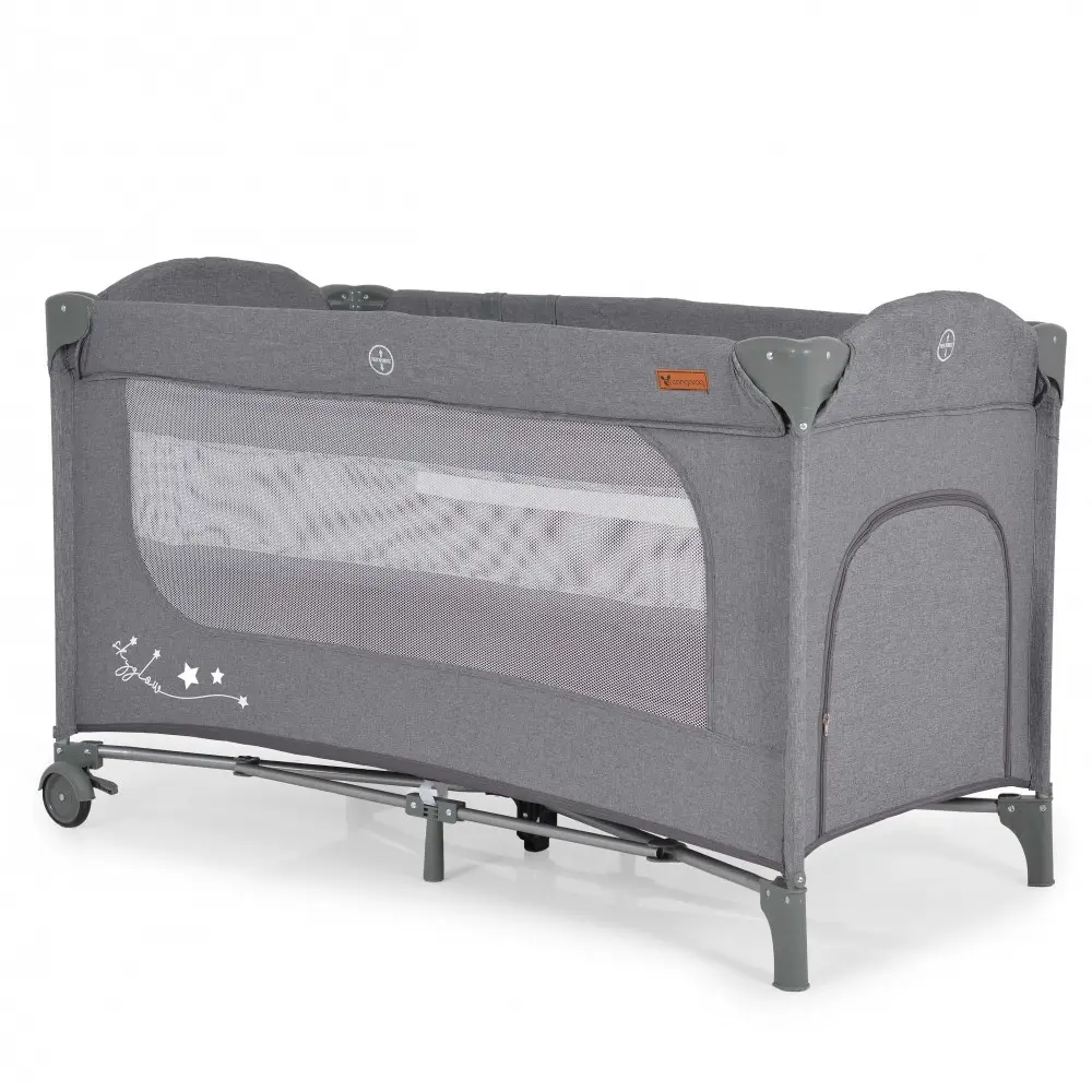 Folding cot Skyglow 2 layer grey