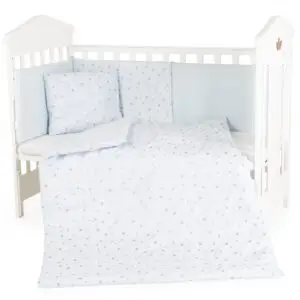 Baby bedding set 6 psc. 120/60 NOOK Blue Stars