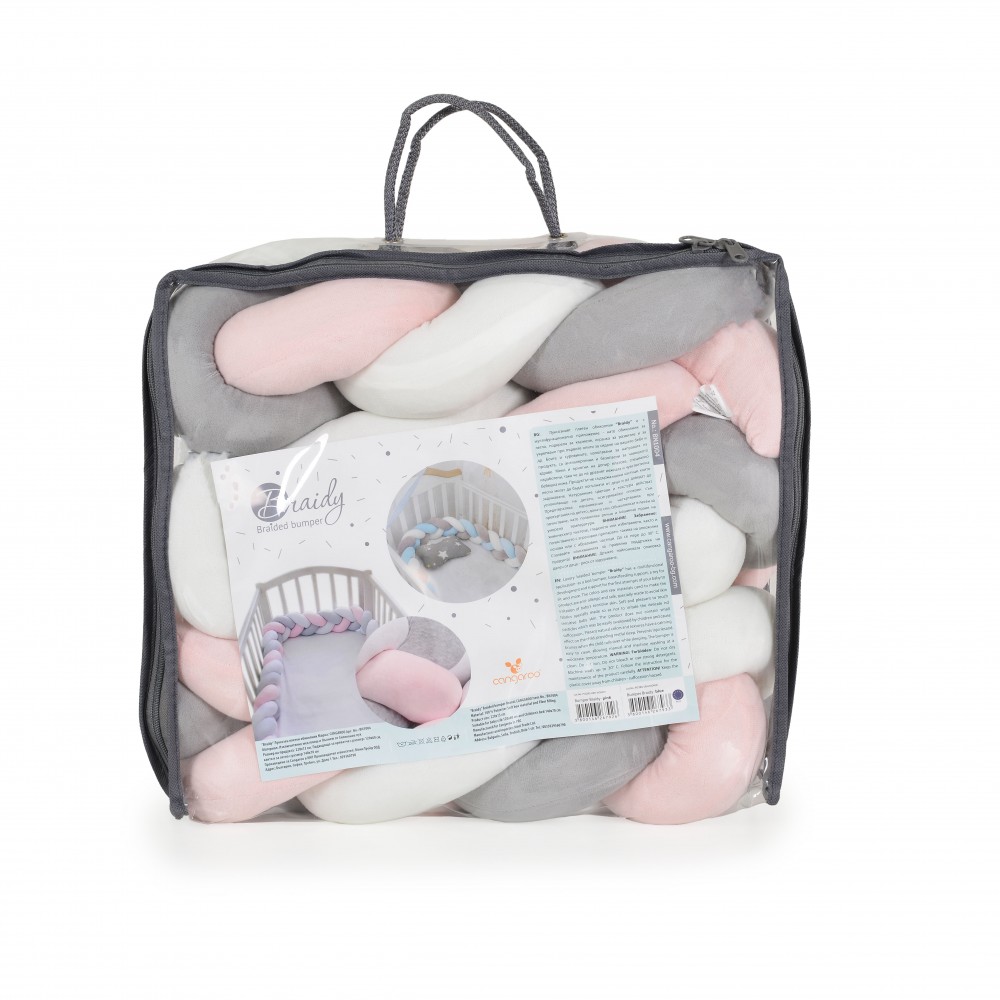 Braided bumper Braidy pink