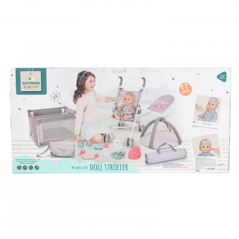 36cm Doll Play set -Gray