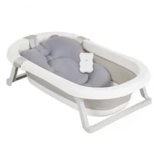 Baby bathtub set with foldable bath Palma grey