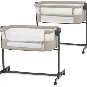 Kinderkraft Neste Up 2 - 2-in-1 side crib | Beige