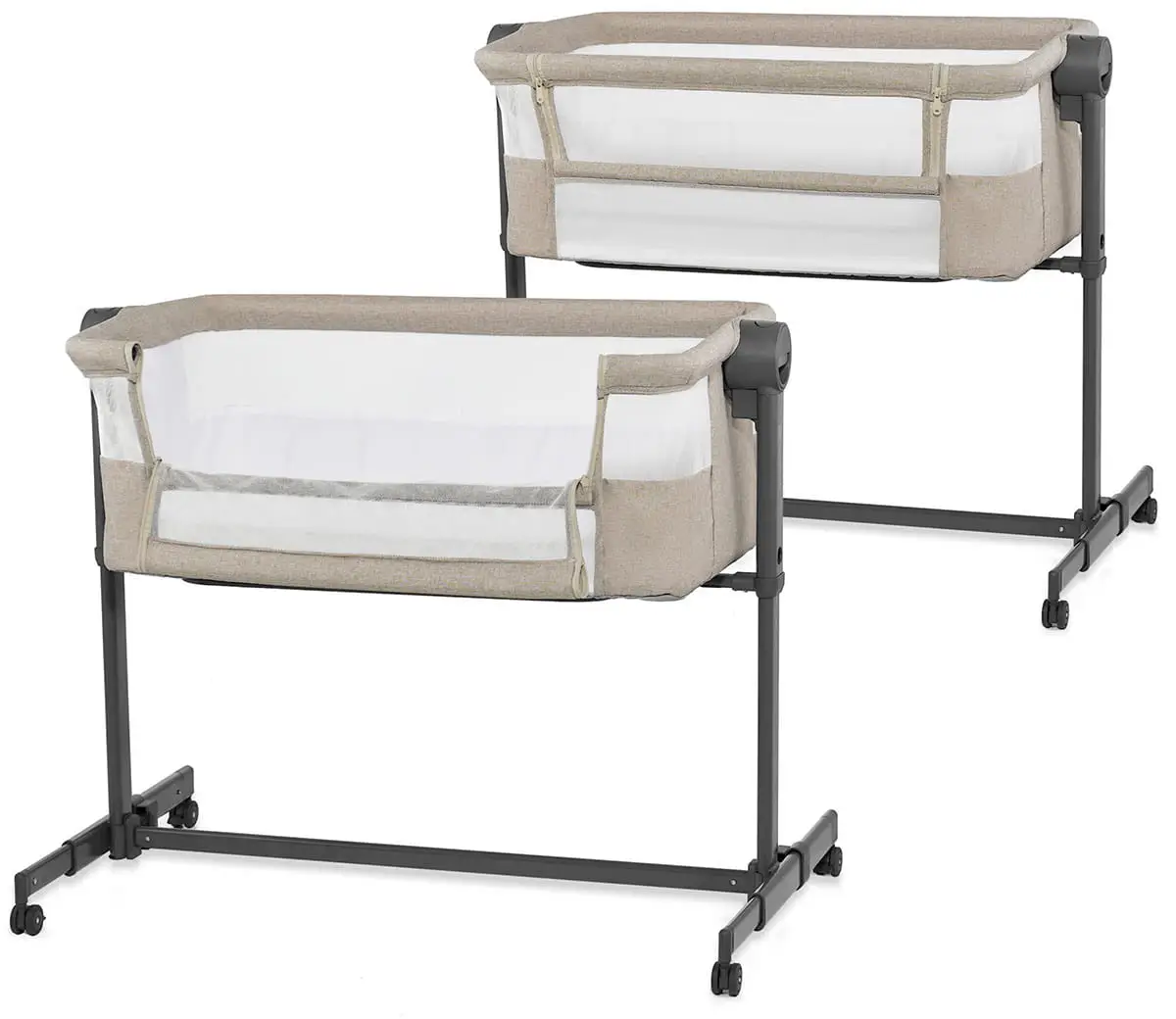 Kinderkraft Neste Up 2 - 2-in-1 side crib | Beige