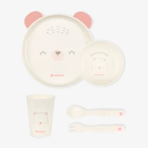 Bear with me Pink PP tableware set